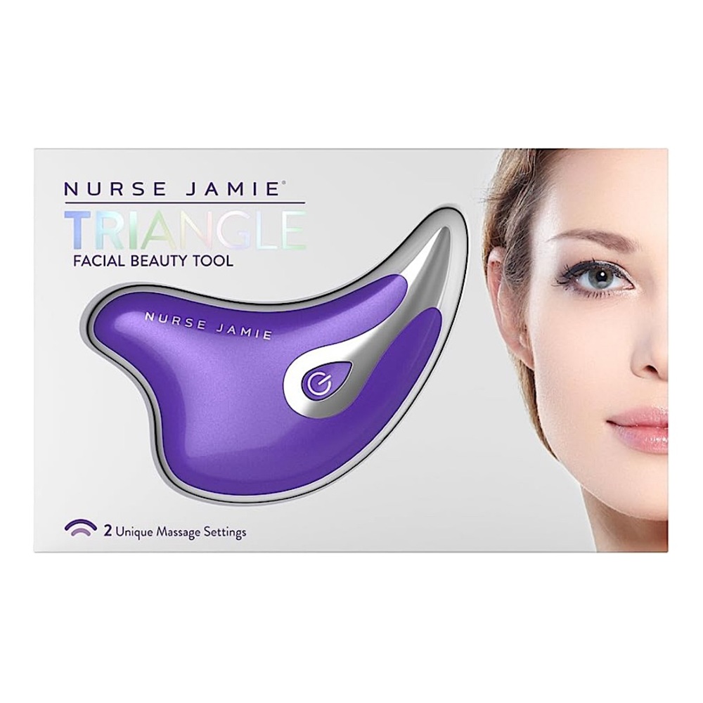 purple Nurse Jamie triangle sculpt & firm facial beauty tool | esthetics